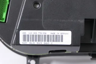Audi A3 8L Tacho Tachometer Kombiinstrument 8L0919860C 195TKM Benziner 260km/h - Bild 4