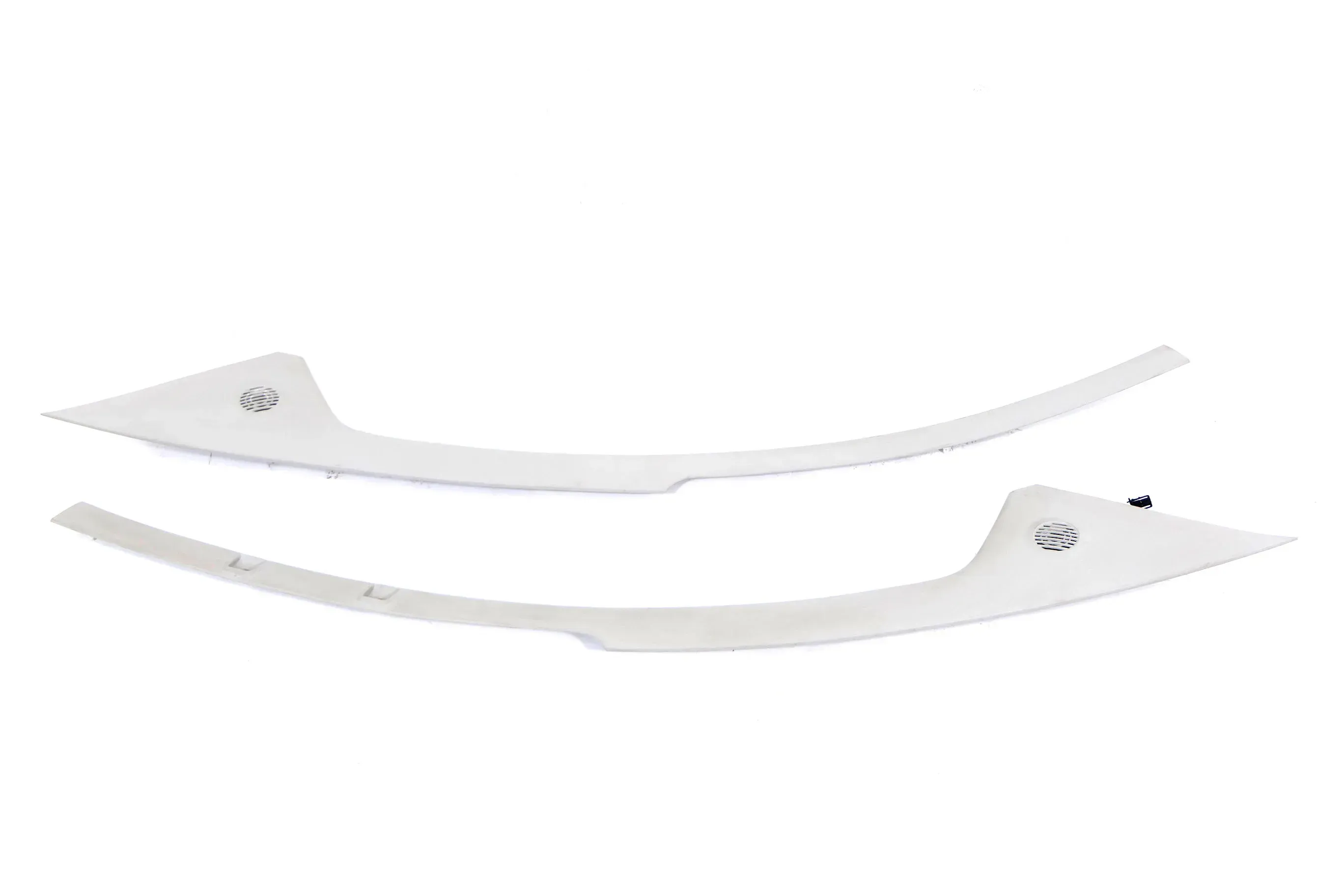 VW Fox 5Z A-Säulen Verkleidung vorne links + rechts grau Lautsprecher Abdeckung - Bild 1