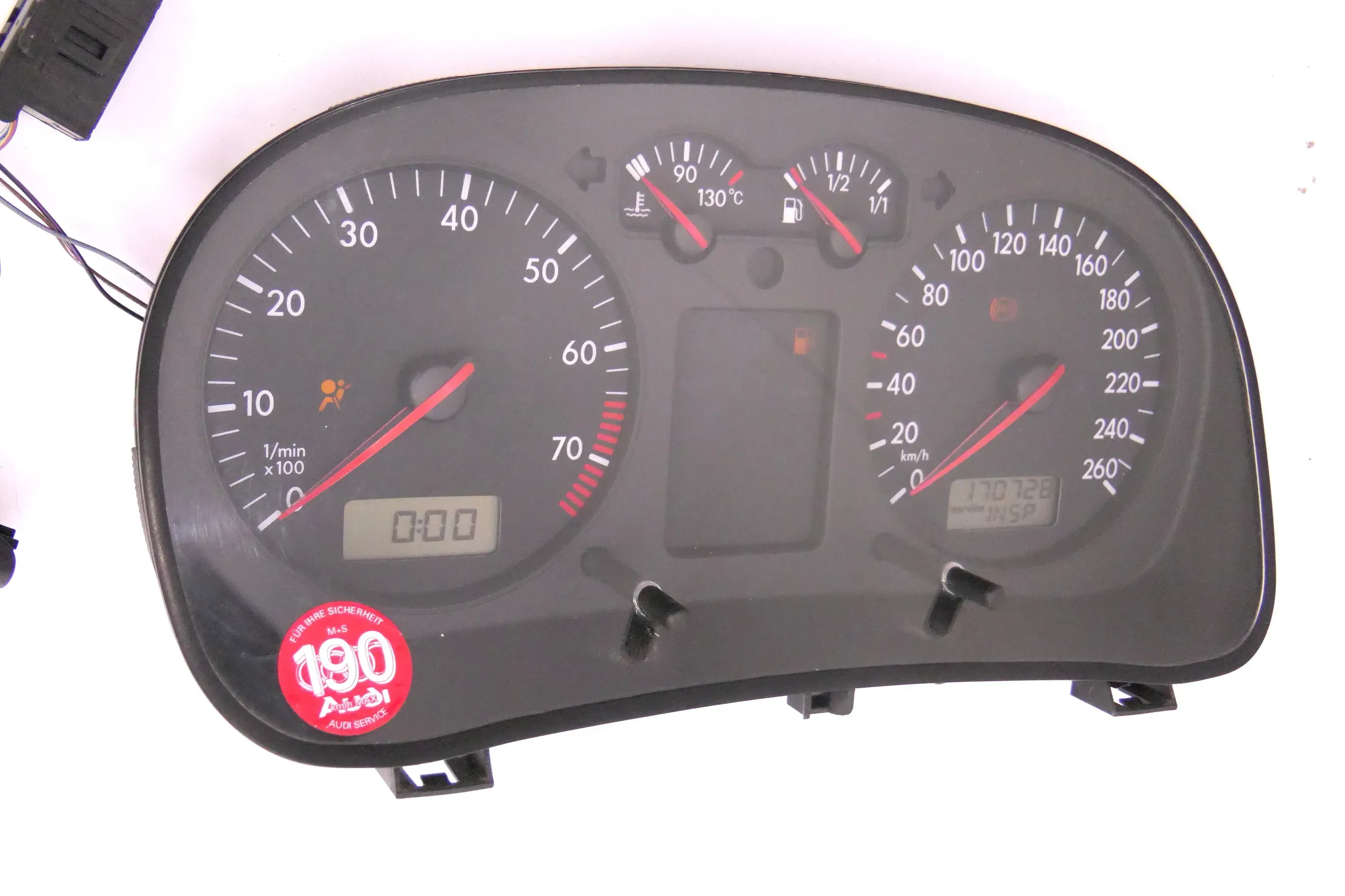 VW Golf 4 Bora Tacho Tachometer Kombiinstrument 1J0919860D 170.000km - Bild 1
