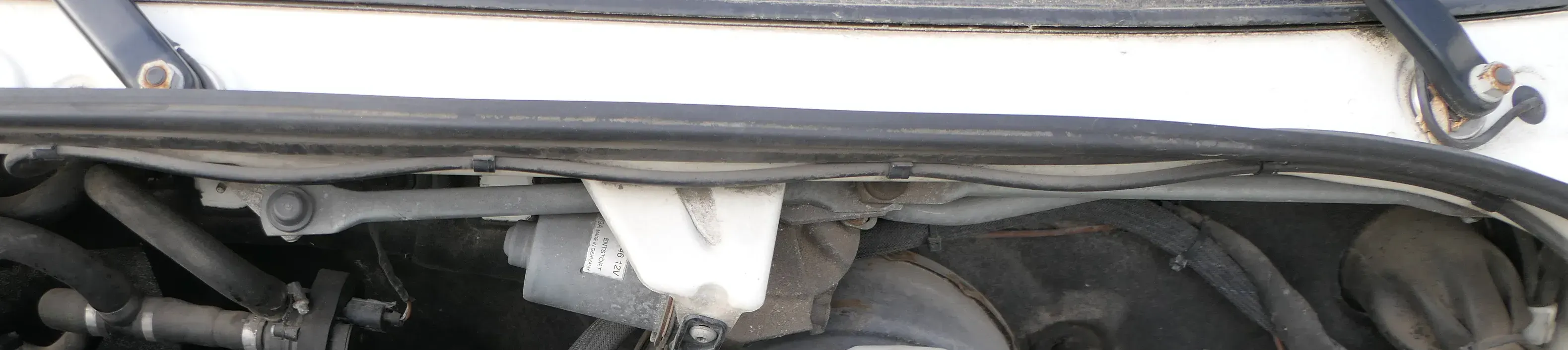 VW Crafter 2E Wischermotor Wischer Motor mit Gestänge vorne vorn 2E0955023 - Bild 1