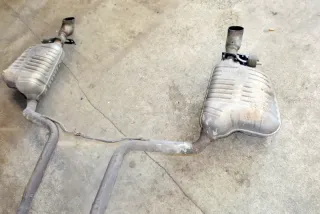 Audi A6 4F Auspuff Endschalldämpfer+Mittelschalldämpf hinten 3,0 TDI BMK Quattro - Bild 2