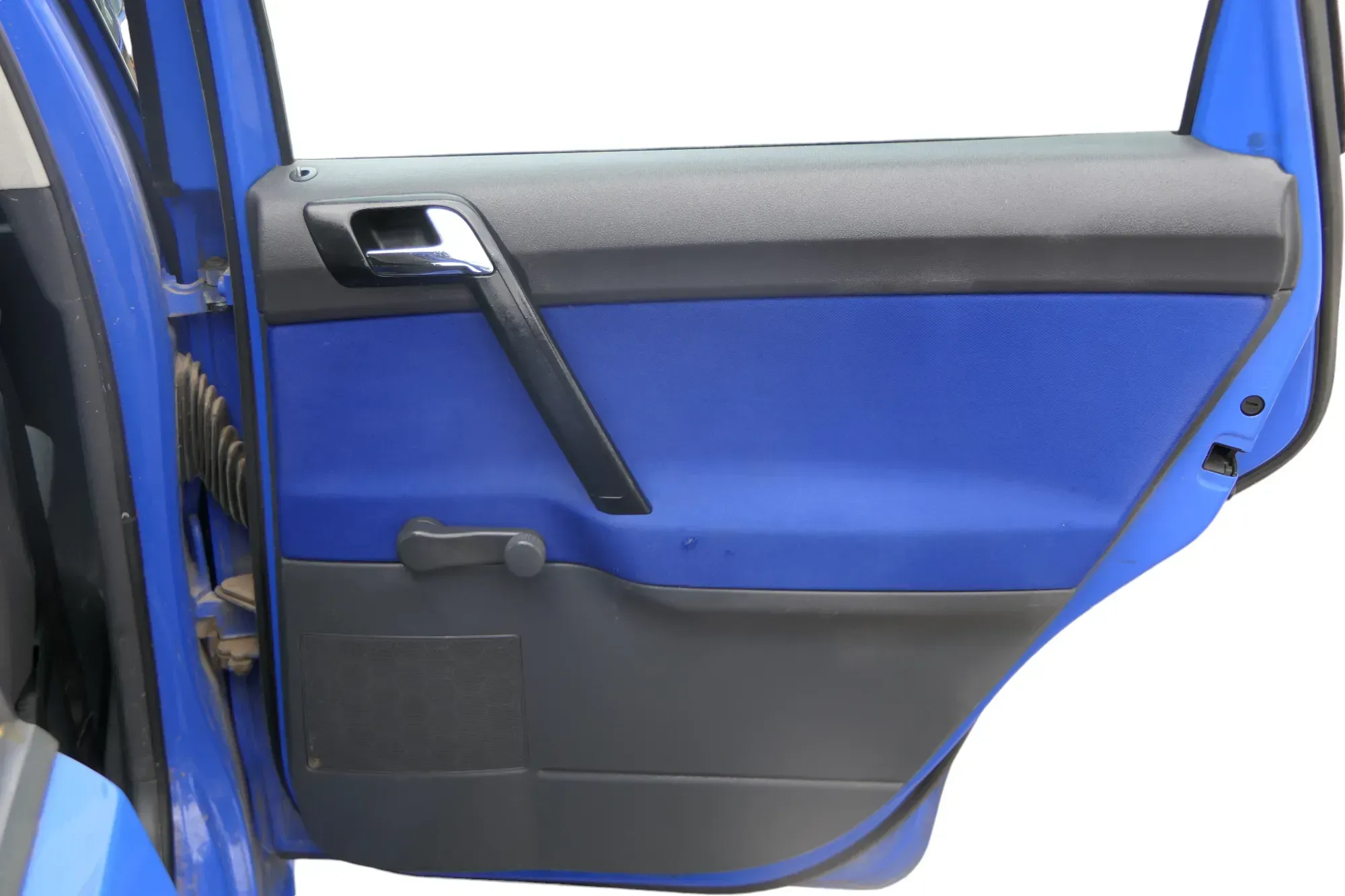 1x VW Polo 9N 9N3 Türverkleidung Verkleidung Tür hinten rechts 4/5-Türer blau - Bild 1