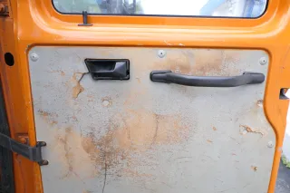 VW T4 Verkleidung Abdeckung Tür Seite rechts hinten grau DOKA 729867204A - Bild 3