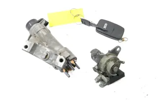 Audi A4 B6 8E Schloßsystem 1x Schlüssel Schloß Zündschloß Heckschl - Bild 2