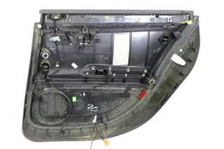 1x A4 8E B6 Türverkleidung Verkleidung Tür hinten links schwarz Buffalino Leder - Bild 5