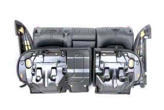 Passat 3C Kombi Sitz Rückbank Rücksitzbank Sitze Leder Lehne alcantara schwarz - Bild 6