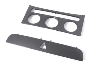 VW Passat 3C Mittelkonsole Verkleidung um Radio Abdeckung Dekor titan silber 45T - Bild 2