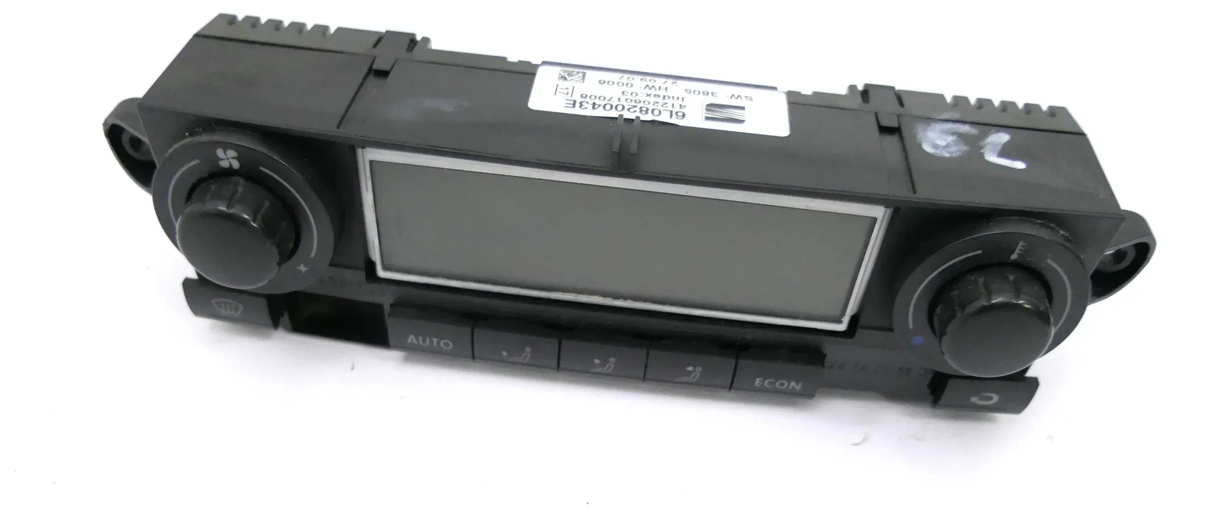 Seat Ibiza Bedienteil Klimaanlage Klima 6L0820043E Heizung Klimabedienteil Clima - Bild 1