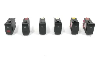 Audi A8 4D Warnblinker Relais Warnblinkerschalter Schalter Set ASR ESP Heckrollo - Bild 2