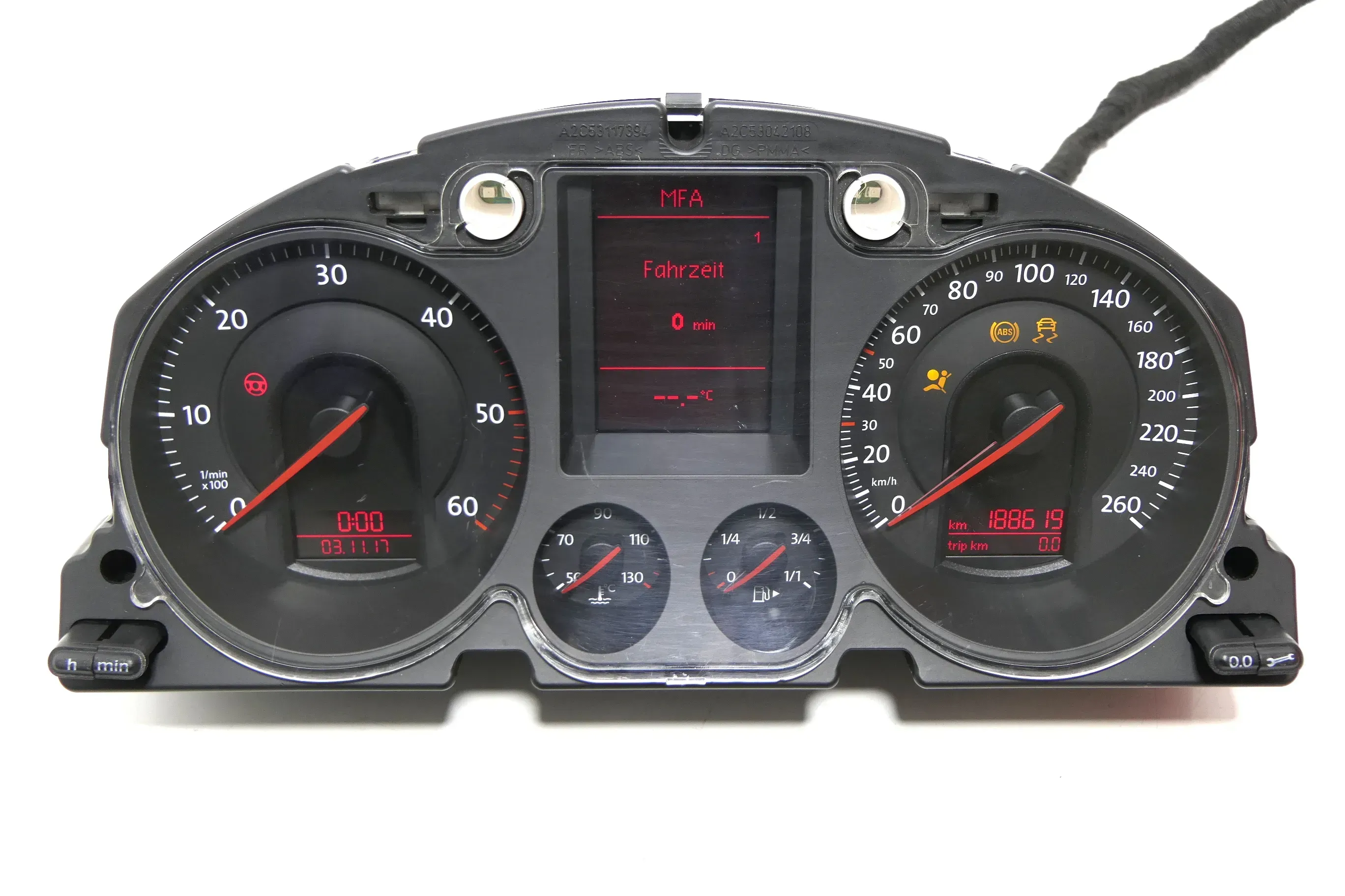VW Passat 3C Tacho Tachometer 188.000km 3C0920871E Diesel TDI - Bild 1