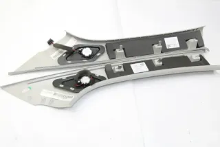 VW Polo 6C A-Säulen Verkleidung vorne links + rechts grau Lautsprecher Abdeckung - Bild 2