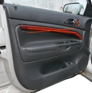 1x Skoda Superb 3U Türverkleidung Verkleidung Tür vorne links Leder onyx - Bild 2