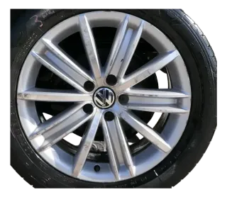 1x VW Passat 3C B7 Alufelge Felge 5N0601025D 7Jx18H2 ET 43 New York  3 - Bild 1