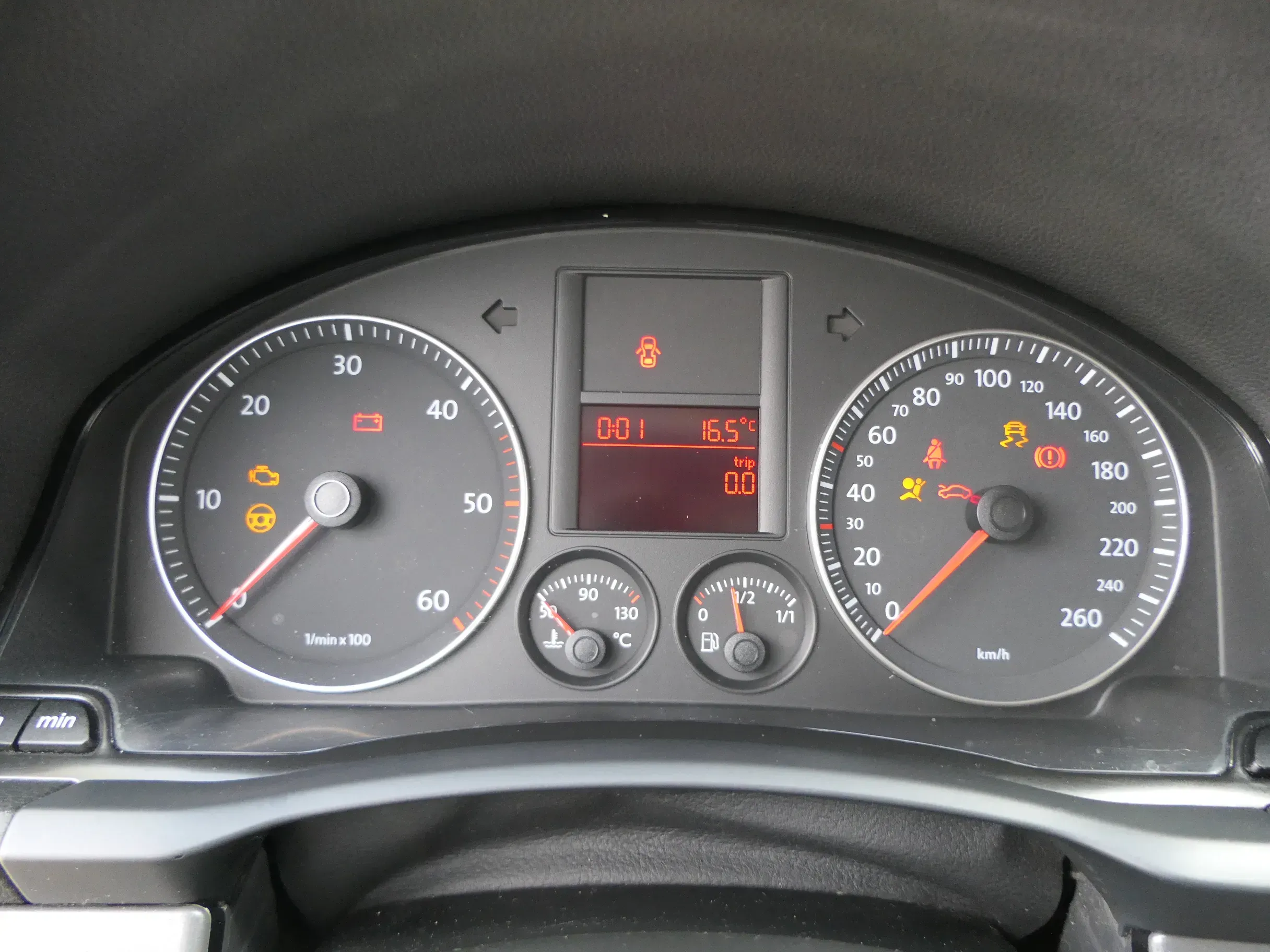VW Golf 5 Kombi Jetta Tacho Kombiinstrument 1k0920854R /L 1.9 TDI 344.000 km - Bild 1