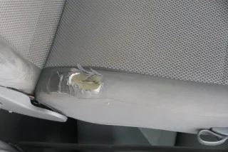 VW Fox Sitz Fahrersitz vorne links OHNEAirbag höhenverstellbar - Bild 3
