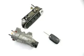 Audi A6 4B Zündschloß Schloß Zündung 1x Schlüssel 4B0905851C+1x Türshloß - Bild 1