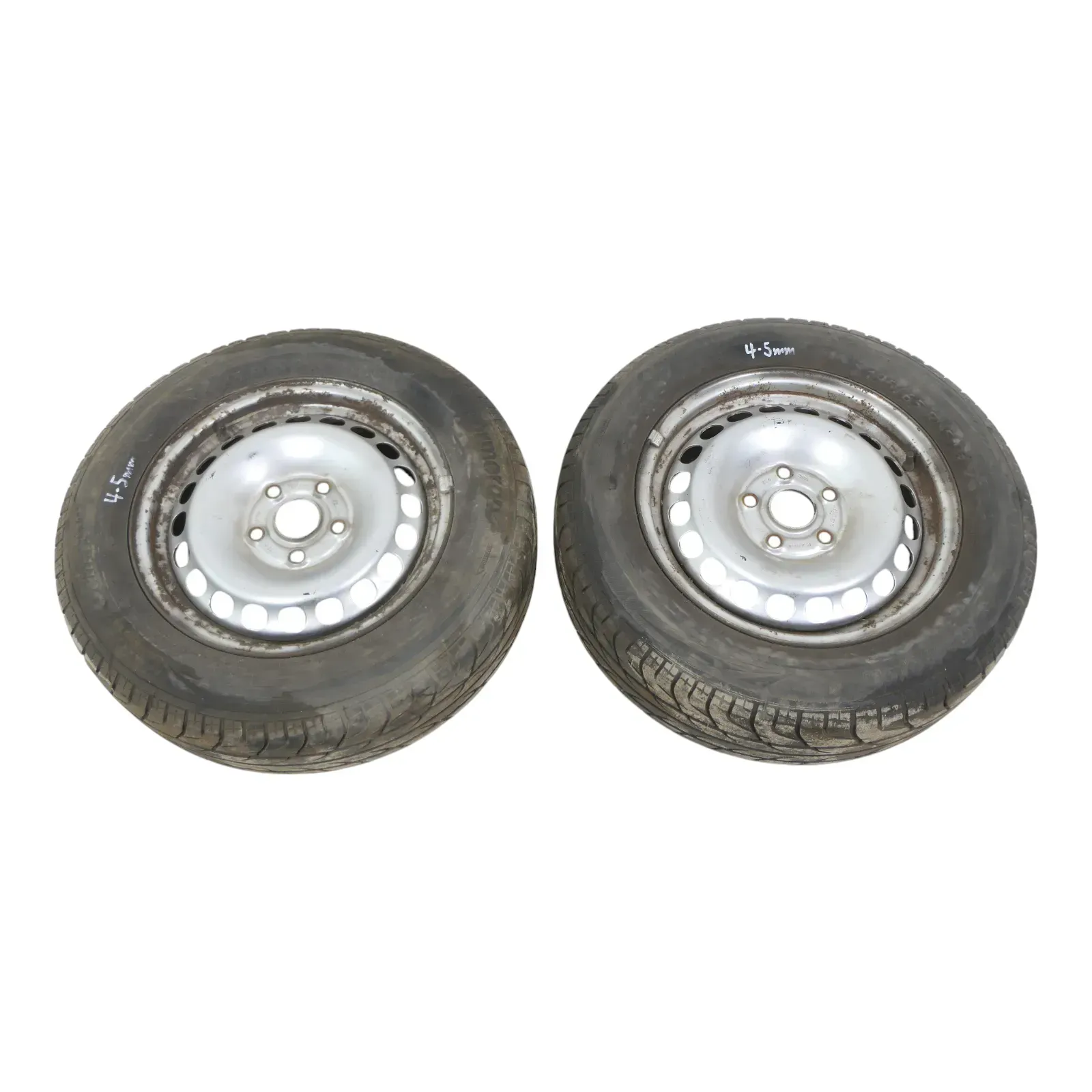 2x VW Golf 6 Caddy 195/65 R15 91V Sommerreifen Felgen 6jx15H2 ET47 ca. 5mm - Bild 1