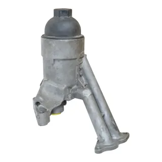 Audi A6 4F Ölfiltergehäuse Ölkühler Halter 079115401AA BVJ 4,2 8 Zylinder ## - Bild 2