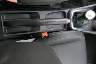 VW Polo 6R 6C Handbremse Feststellbremse Handbremshebel schwarz Leder schwarz - Bild 2