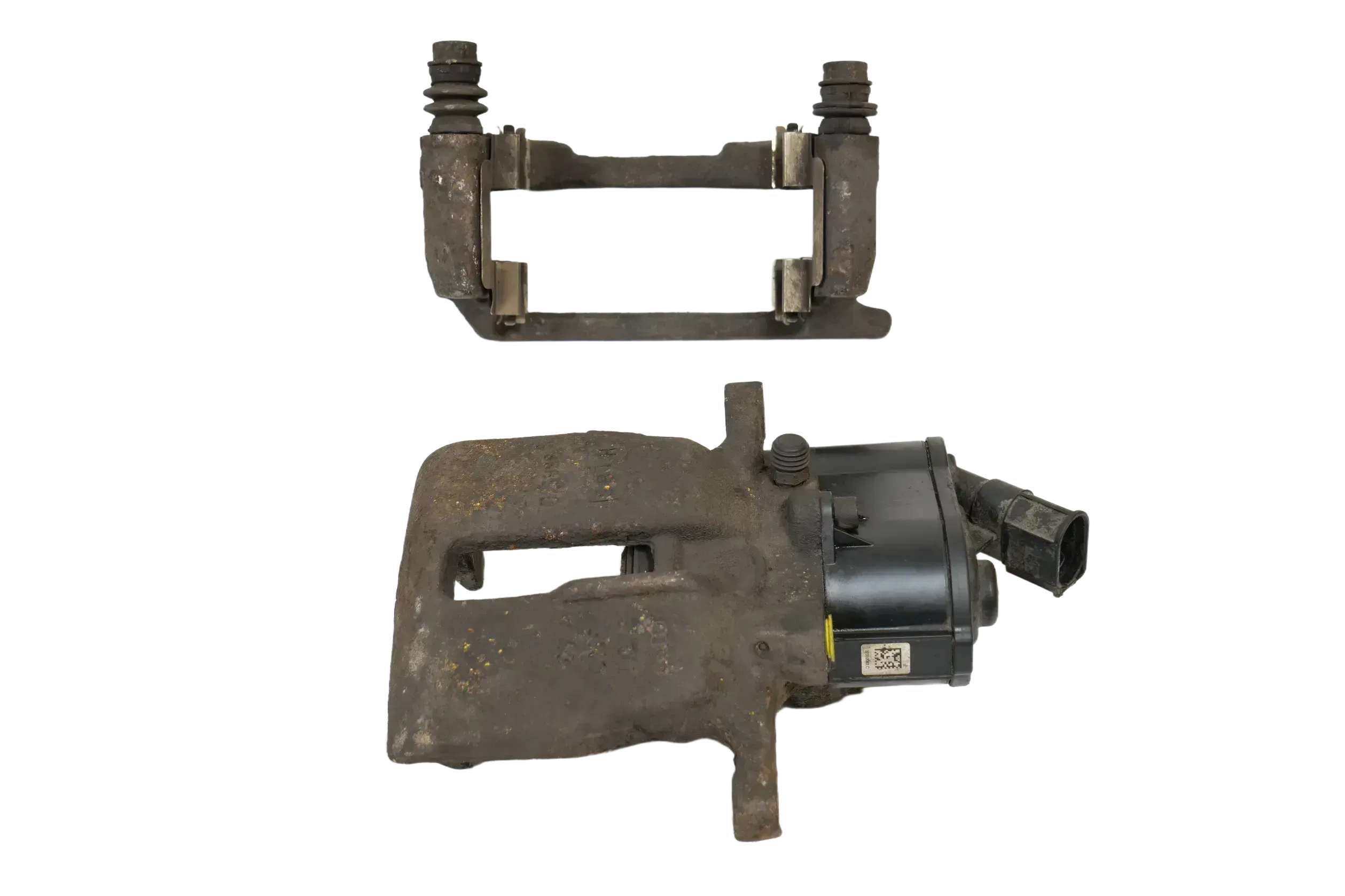 Audi A6 4F Bremssattel Bremszylinder links hinten 4F0615403H elektrisch + Halter - Bild 1