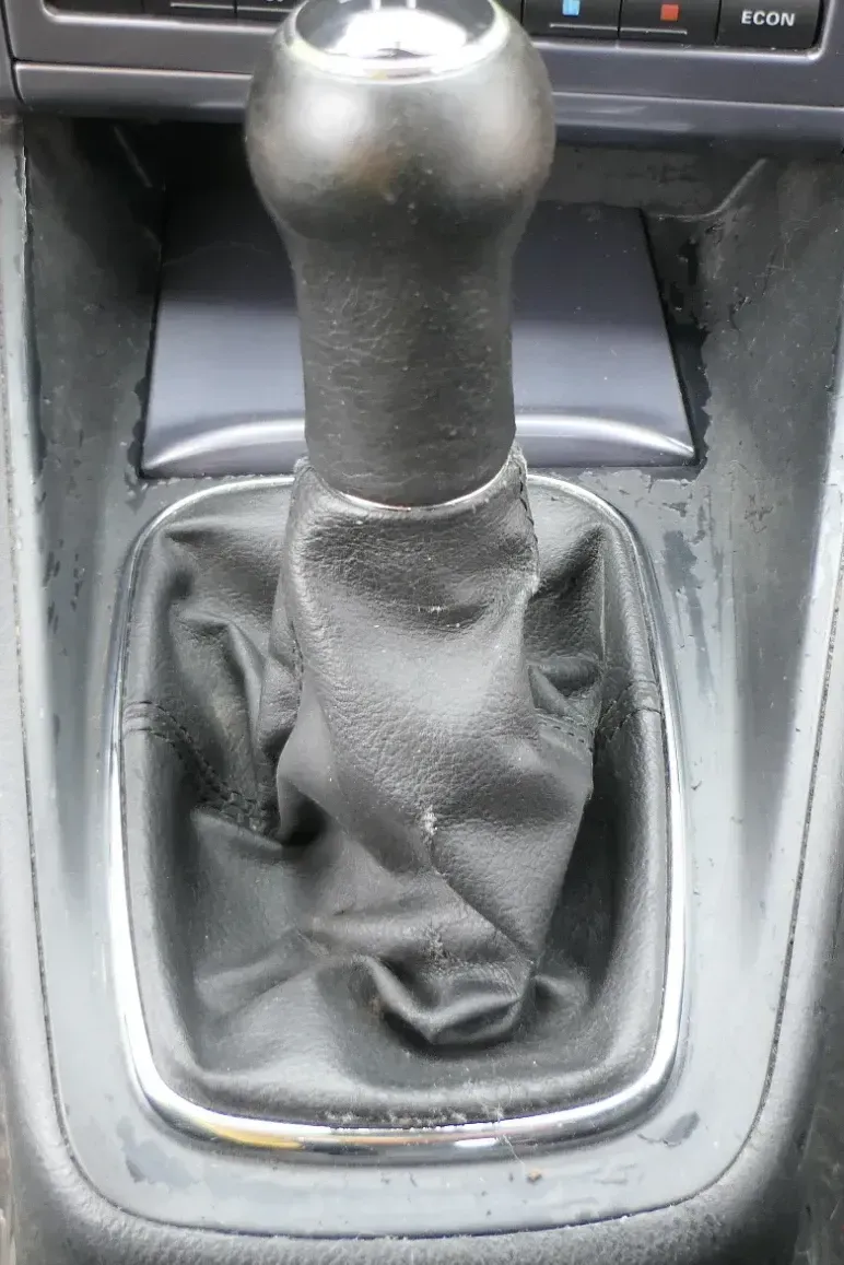 Golf 4 Bora Schaltknauf Schaltsack schwarz TDI Leder  klein - Bild 1