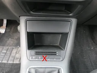 VW Tiguan 5N Mittelkonsole Verkleidung Ablage schwarz 5N1863284B Ablagefach - Bild 1