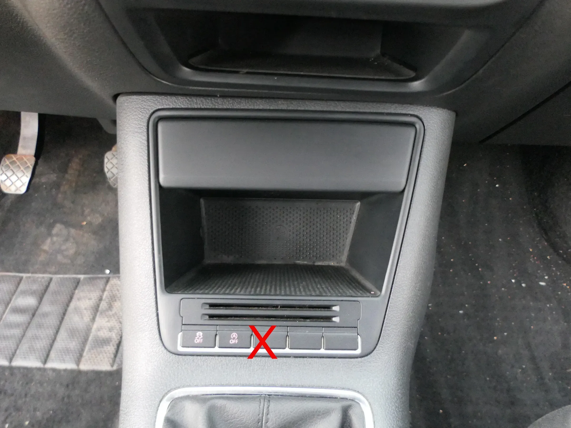 VW Tiguan 5N Mittelkonsole Verkleidung Ablage schwarz 5N1863284B Ablagefach - Bild 1