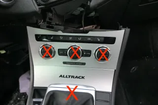 Passat 3C B7 Mittelkonsole Verkleidung Radio Klappe Abdeckung Dekor titansilber - Bild 1