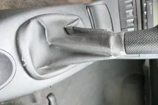 VW Lupo Polo 6N2 Schaltknauf Schaltsack Schaltung Schaltknüppel schwarz Leder - Bild 1