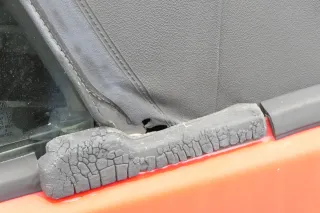 VW Golf 3 & 4 1E Cabrio Dach Scheibe Verdeck schwarz elektrisch - Bild 8