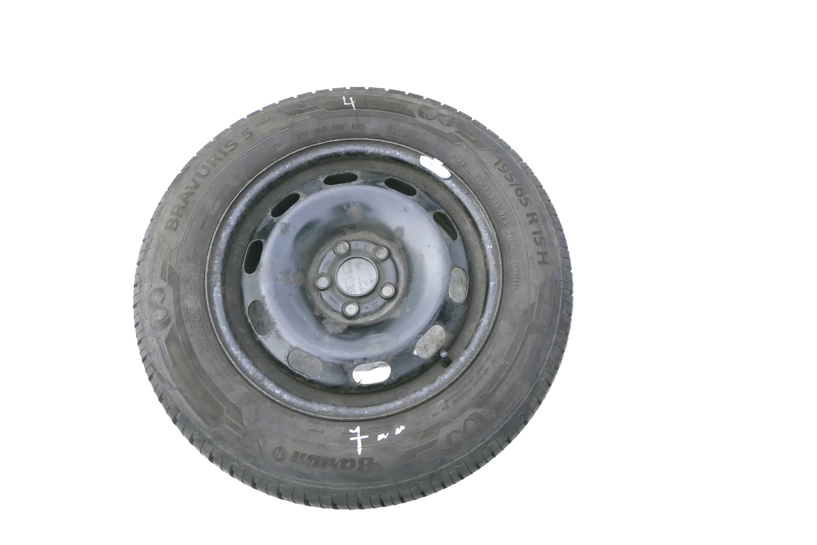 4x  VW Golf 4 Bora 195/65 R15 91T Sommerreifen 6jx15H2 ET38  ca. 3-5-7mm - Bild 1