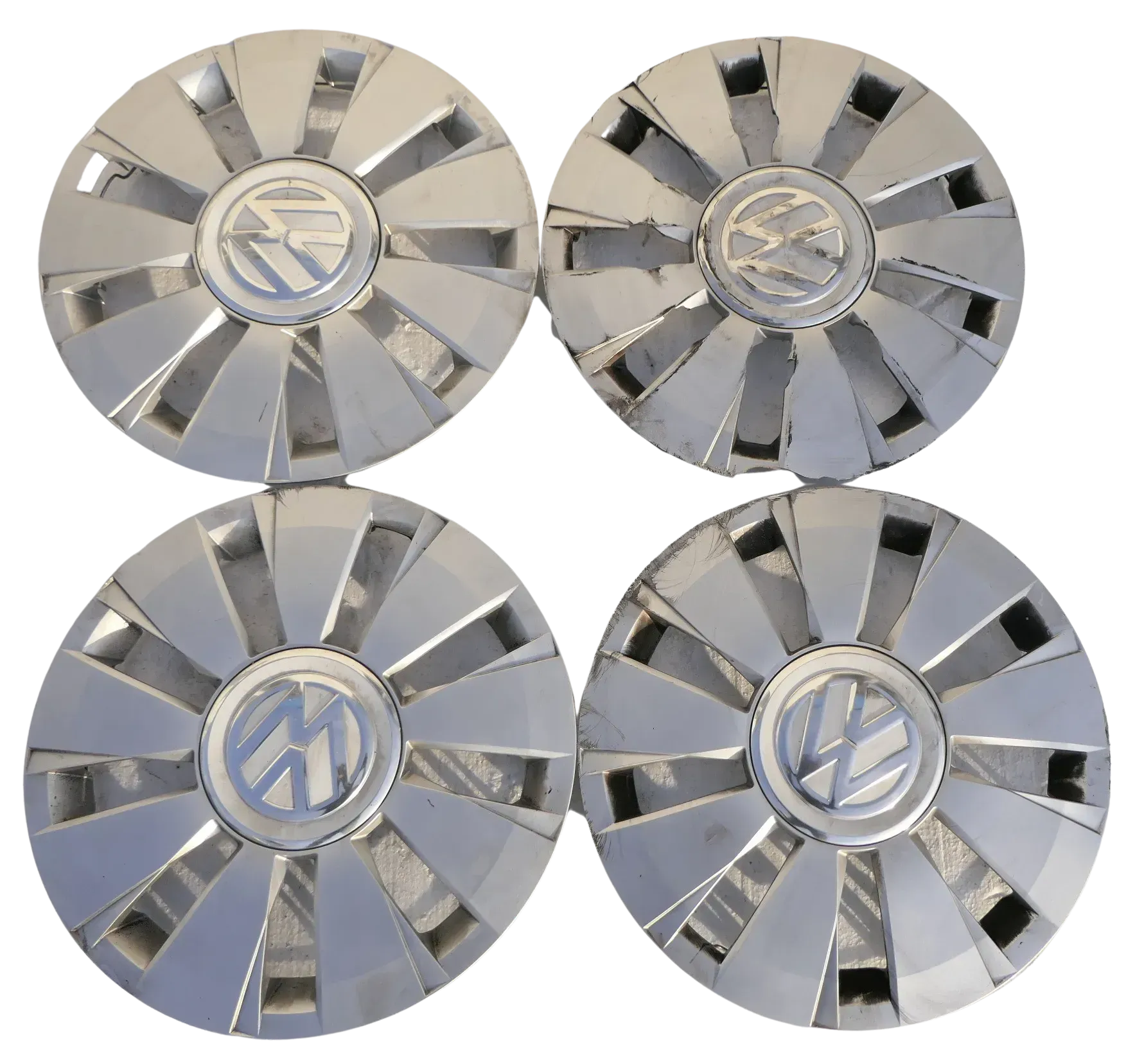 original 4 Stück VW Up Radkappe Radzierkappe 14 Zoll 1S0601147G - Bilder! - Bild 1
