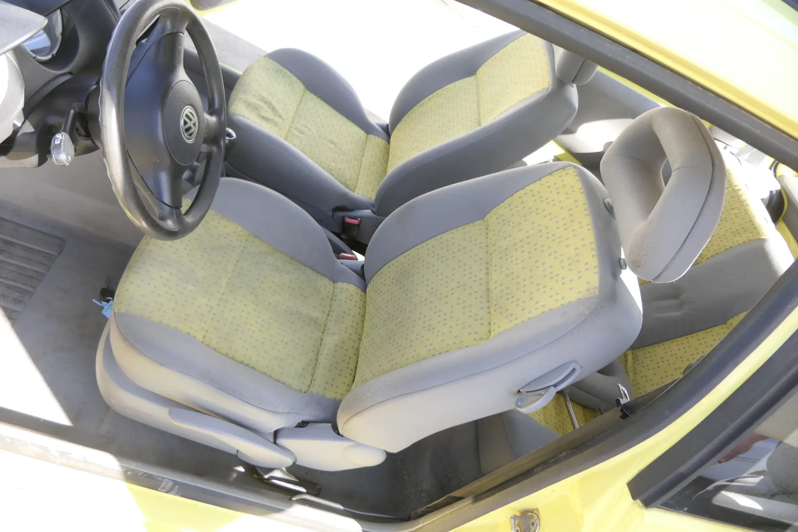Seat Arosa VW Lupo Sitz vorn links Fahrersitz Höhenverstellung höhenverste gelb - Bild 1
