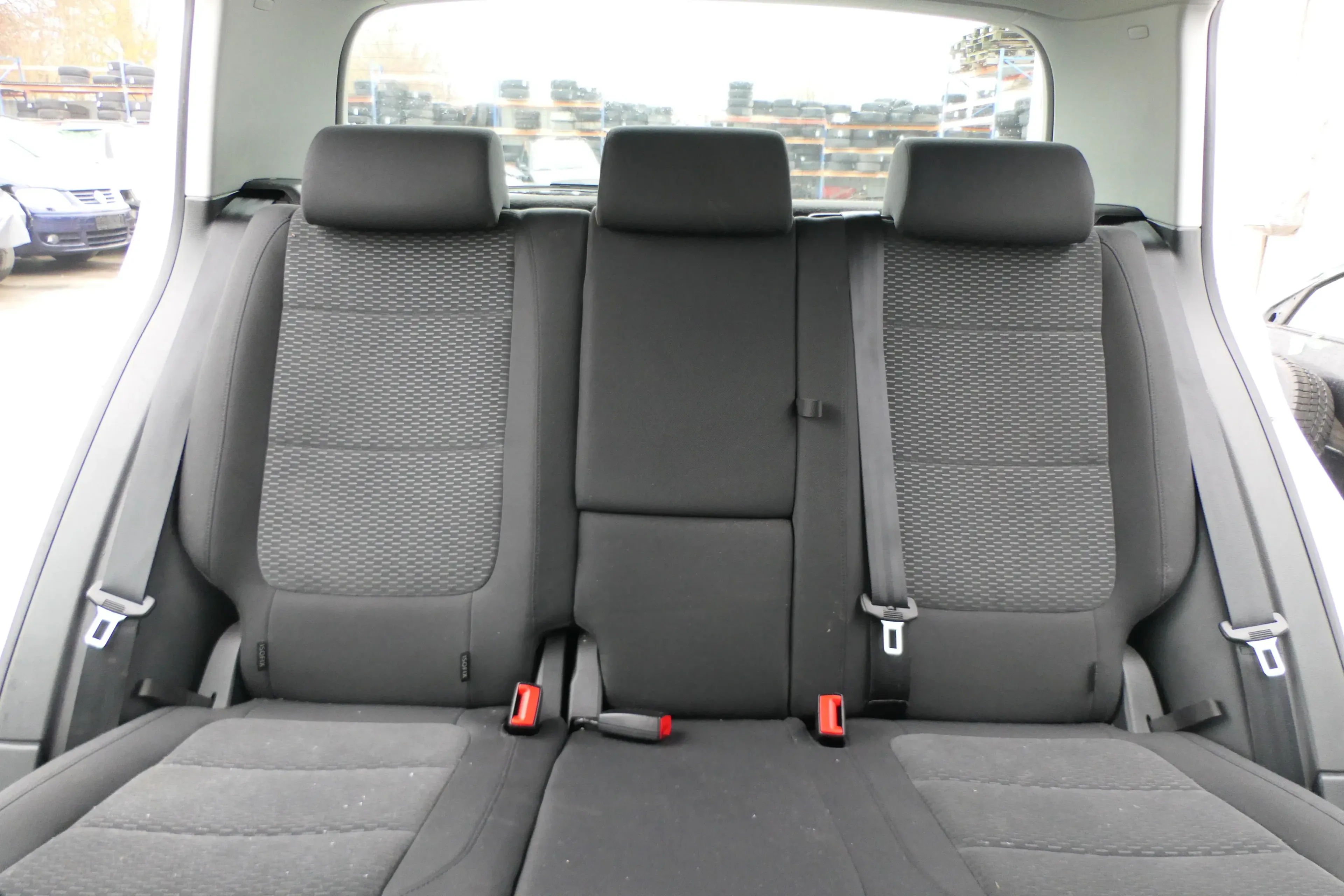 VW Golf 5M Plus Sitze Rückbank Rücksitzbank Lehne hinten schwarz(ohneKopfstützen - Bild 1