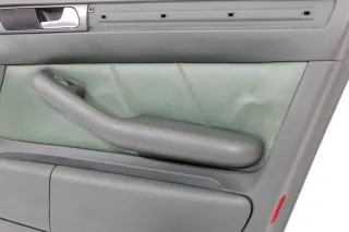 1x Audi A6 4B Türverkleidung Verkleidung Tür vorne rechts Leder grün farngrün - Bild 5