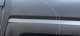 VW Golf 5 1K Verkleidung Abdeckung Dekor silber links + rechts netzoptik silber - Bild 1