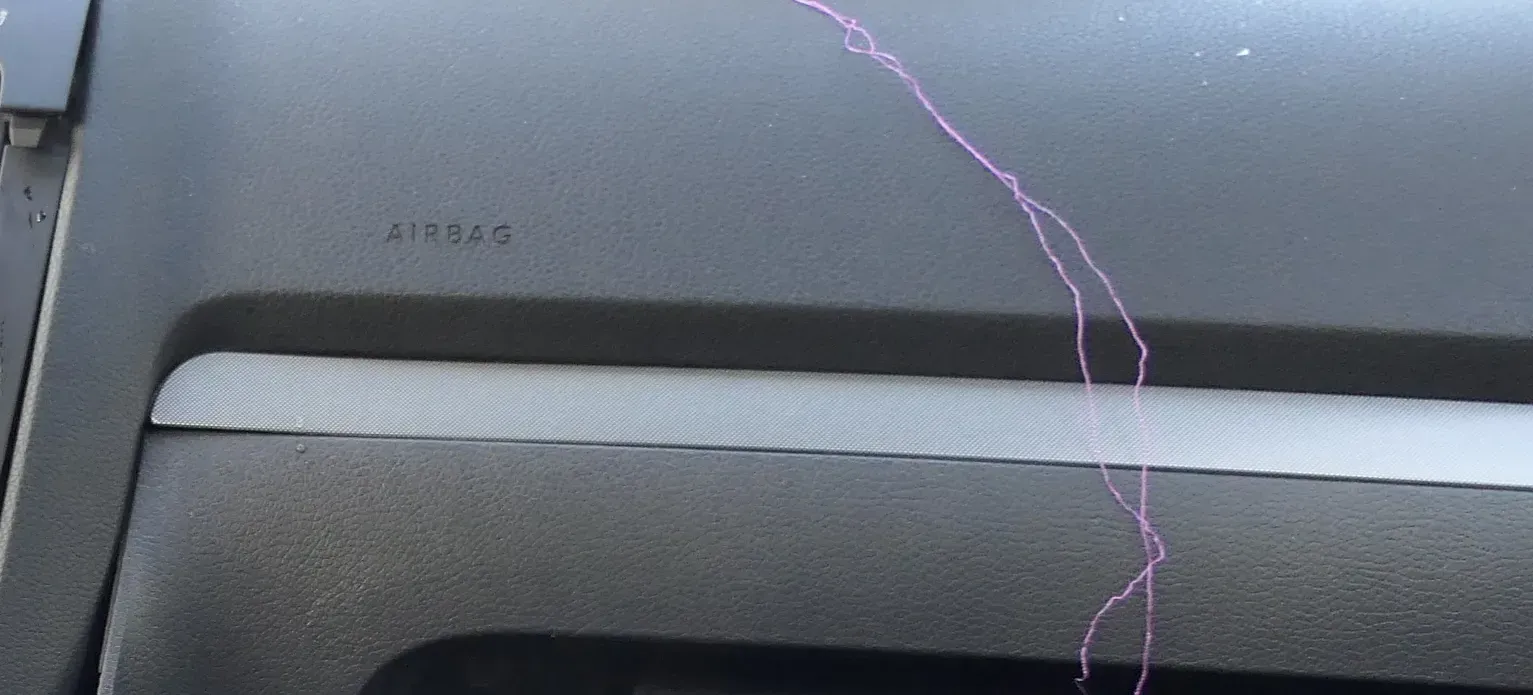 VW Golf 5 1K Verkleidung Abdeckung Dekor silber links + rechts netzoptik silber - Bild 1