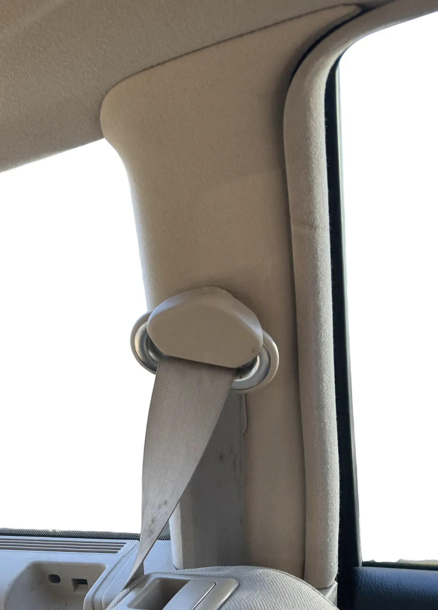 Golf 4 1J C-Säulen Verkleidung rechts+link Abdeckung Airbag 4-Türer beige besch - Bild 1
