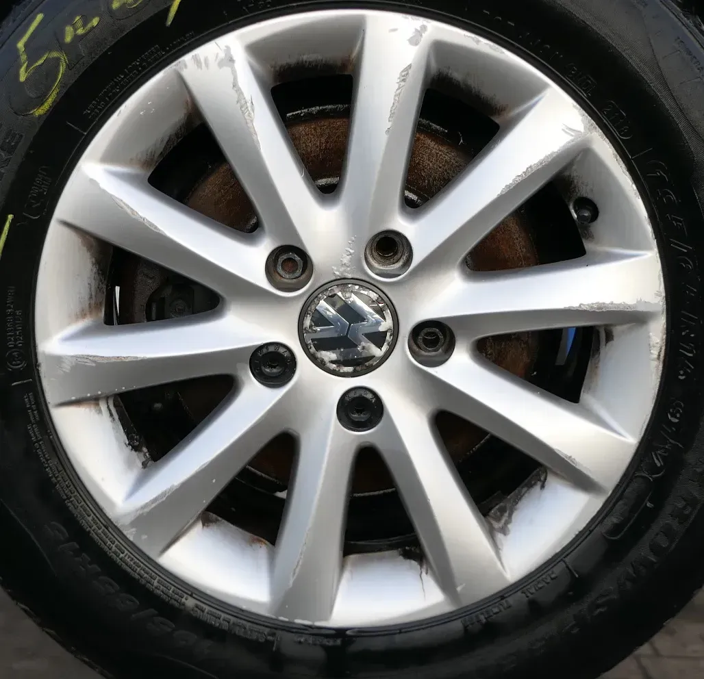 1x Felge Alufelge original VW Golf 5 Touran 6,5jx15H2 ET50 1K0601025CA Bristol 4 - Bild 1