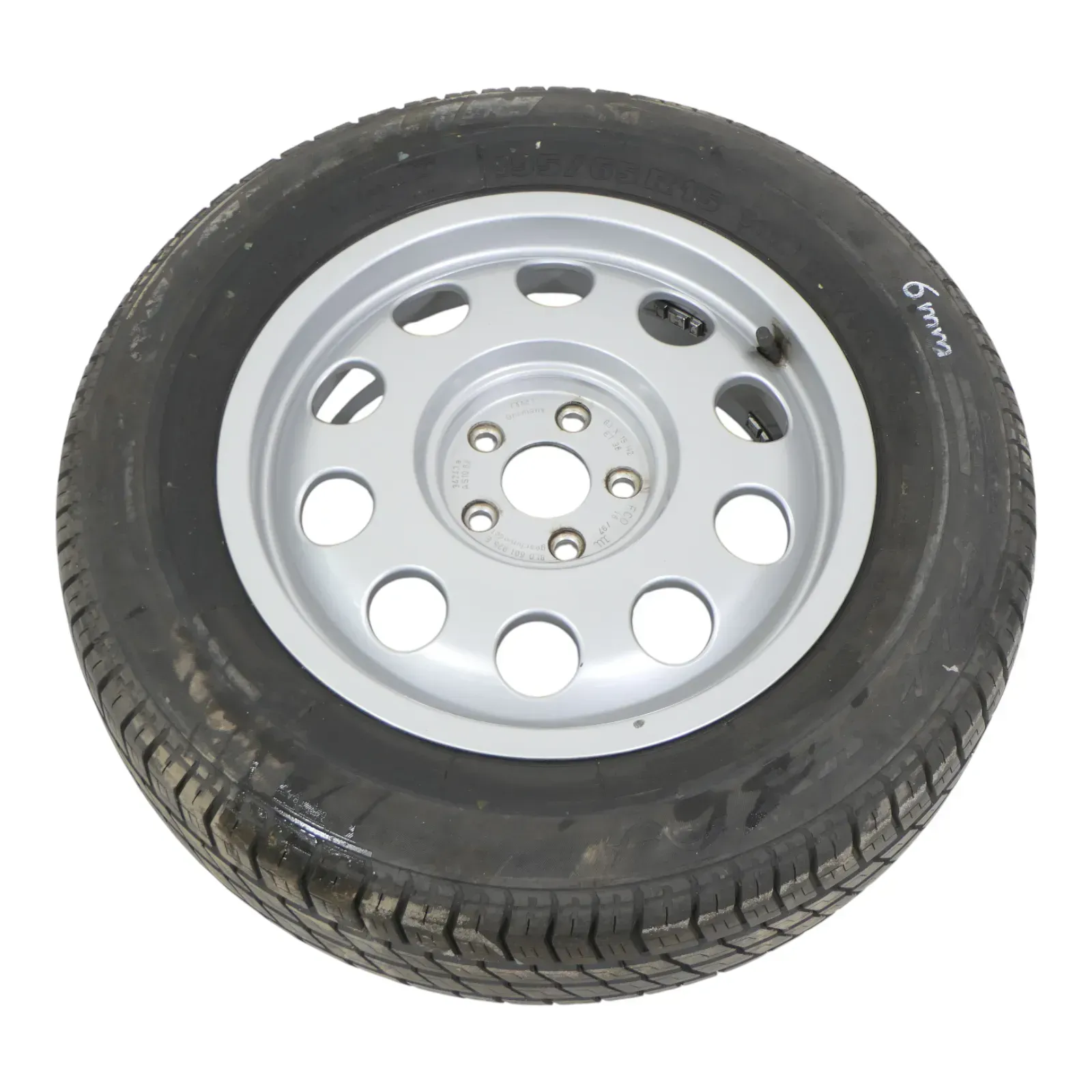 1x Felge Alufelge original Audi A3 8L 6jx15H2 ET38 8L0601025E Ersatzrad 195/65 R - Bild 1
