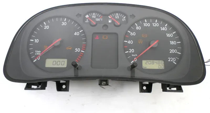 VW Golf 4 Tacho Tachometer Kombiinstrument 208.000km 1J0920802E 1,9 TDI 66kw 81k - Bild 1