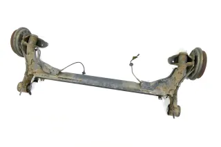 VW 6N2 Achse hinten Hinterachse Achsträger mit ABS Trommelbremse - Bild 5