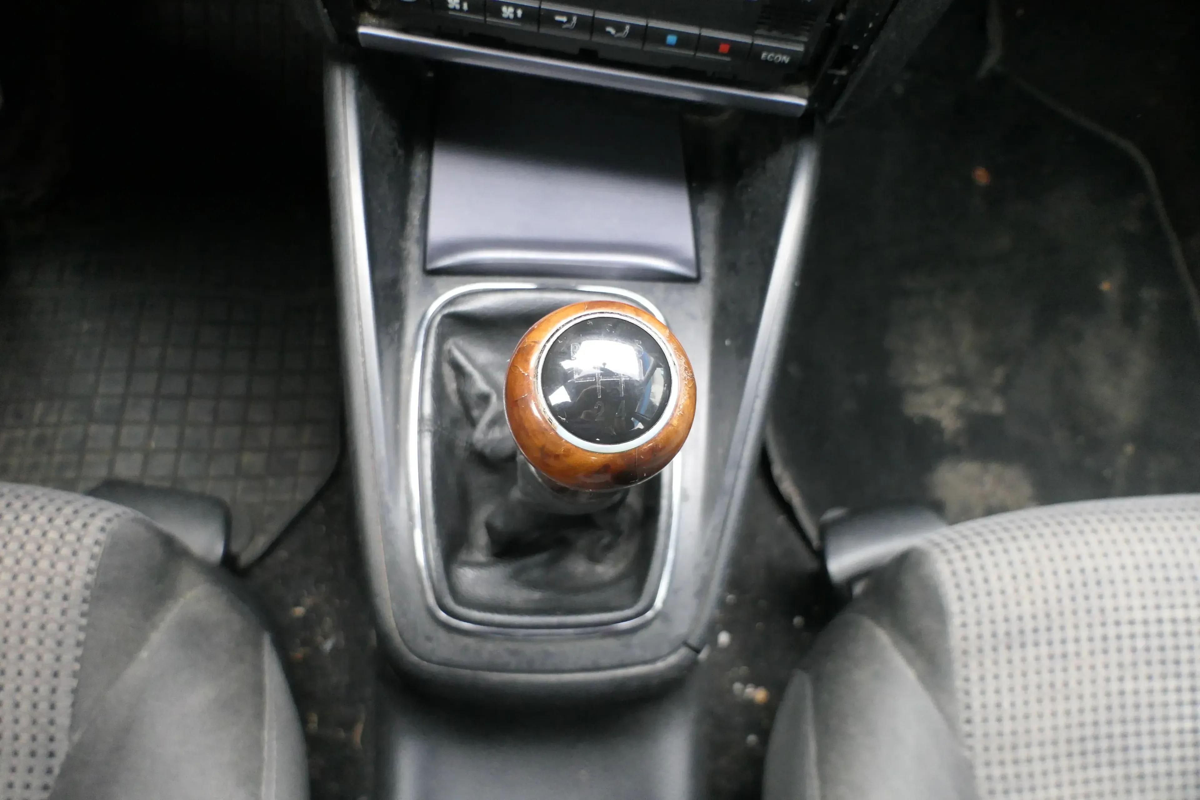 Golf 4 Bora Schaltknauf Schaltsack schwarz TDI Holz Dekor klein - Bild 1