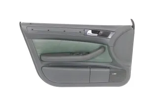 1x Audi A6 4B Türverkleidung Verkleidung Tür vorne links Leder grün farngrün - Bild 1