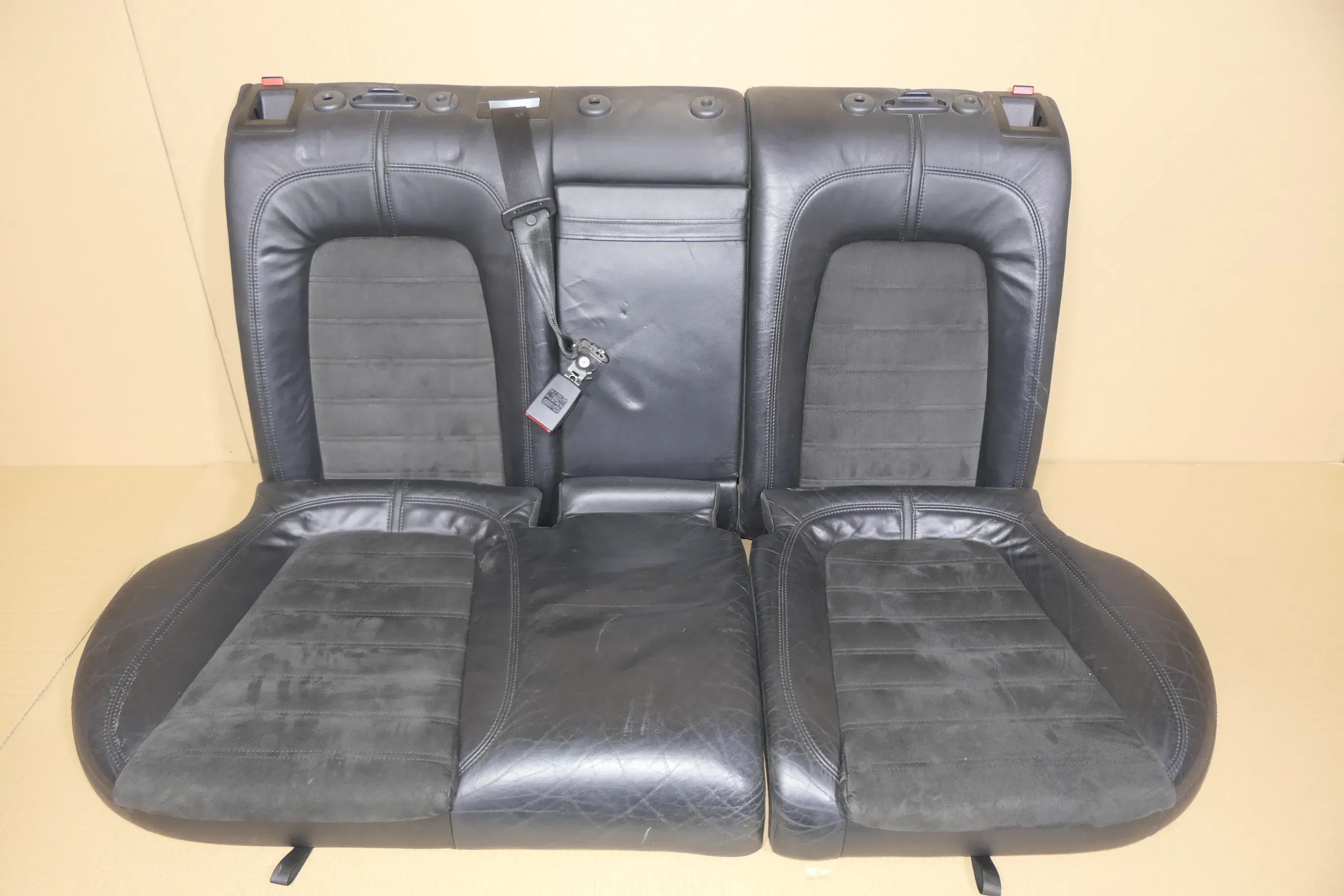 VW Passat 3C Kombi Sitz Rückbank Rücksitzbank Sitze Leder schwarz Lehne - Bild 1