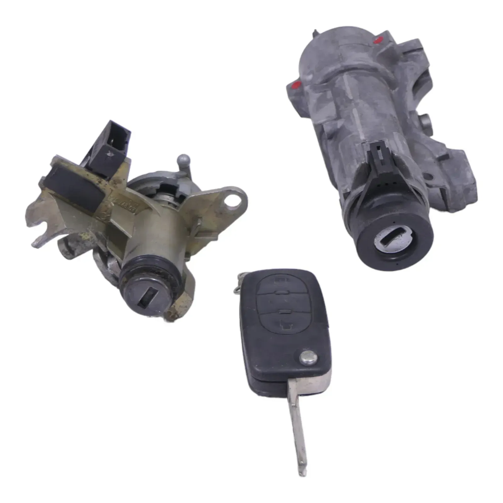 Audi A4 B6 8E 8H Cabrio Schloßsystem 1x Schlüssel Schloß Zündschloß Heckschloß - Bild 1