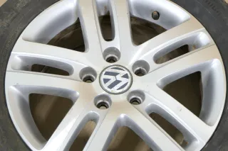 1x Felge Alufelge original VW Golf 5 Touran 6,5jx16H2 ET50 1K0601025AJ ALU  1 - Bild 2