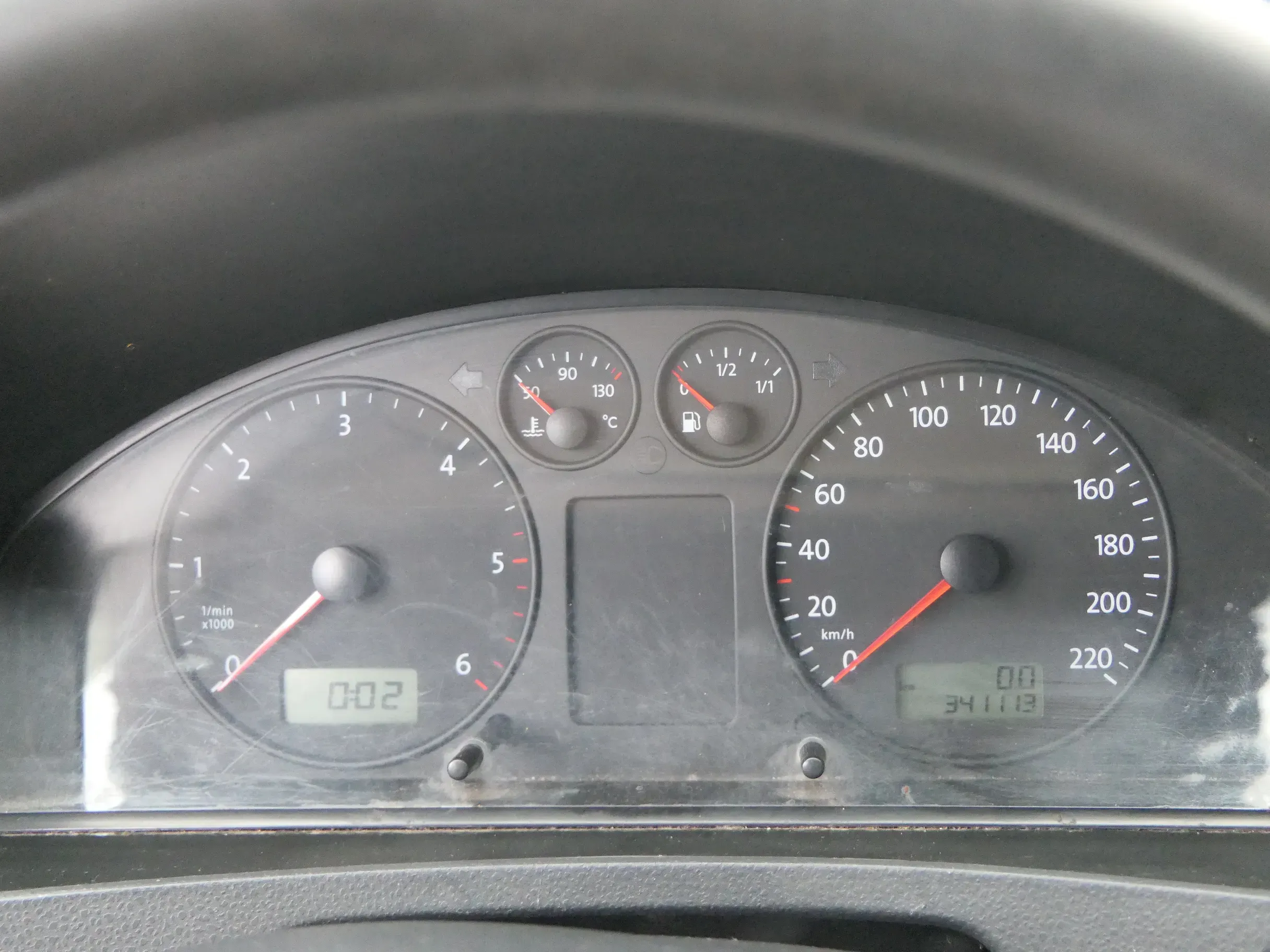 VW T5 Transporter Tacho Tachometer Kombiinstrument 341.000km 7H0920850G 2,5 TDI - Bild 1