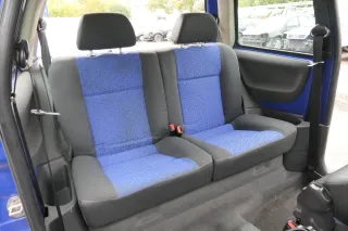 VW Lupo Seat Arosa Sitz Rückbank Sitzfläche Sitze mit Kopfstützen blau schwarz - Bild 3