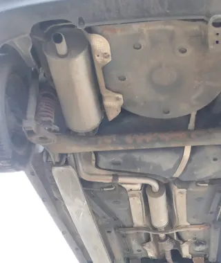 VW Polo 9N Ibiza 6L Auspuff Endschalldämpfer + Mittel hinten 1,4 BKY BBY - Bild 1